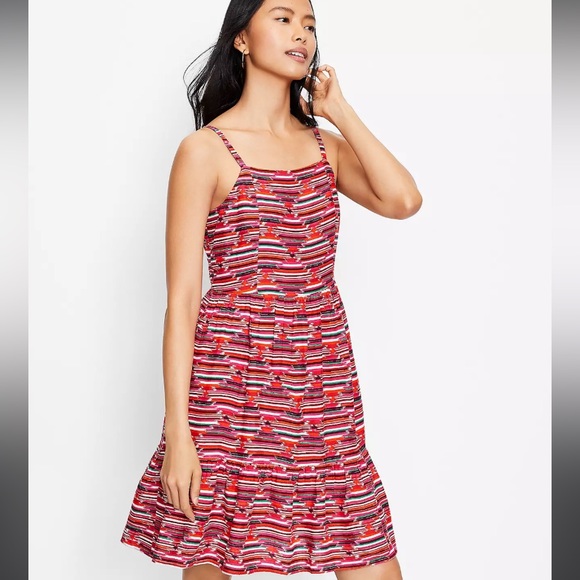 LOFT Dresses & Skirts - Loft  Ikat Smocked Back Dress